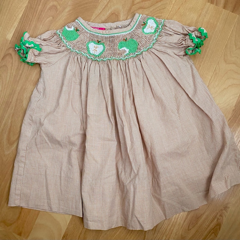 Claire & Charlie Smocked Apple Dress